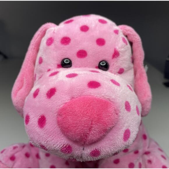 Vintage Mary Meyer Doggy Dots Plush 12” Pink Dog Polka Dot Stuffed Bean Bag NWT - Picture 5 of 12